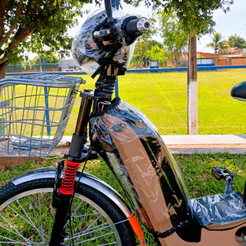 Capa Protetora Chuva Bicicleta Bike Elétrica Sousa Veloster Duos E-Maxx Gmt Tesla Veloxia e Similares