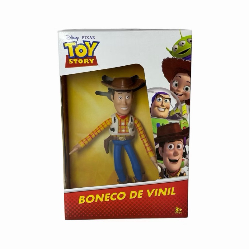 Boneco Woody Toy Story Lider Brinquedos Original Colecionável de Vinil