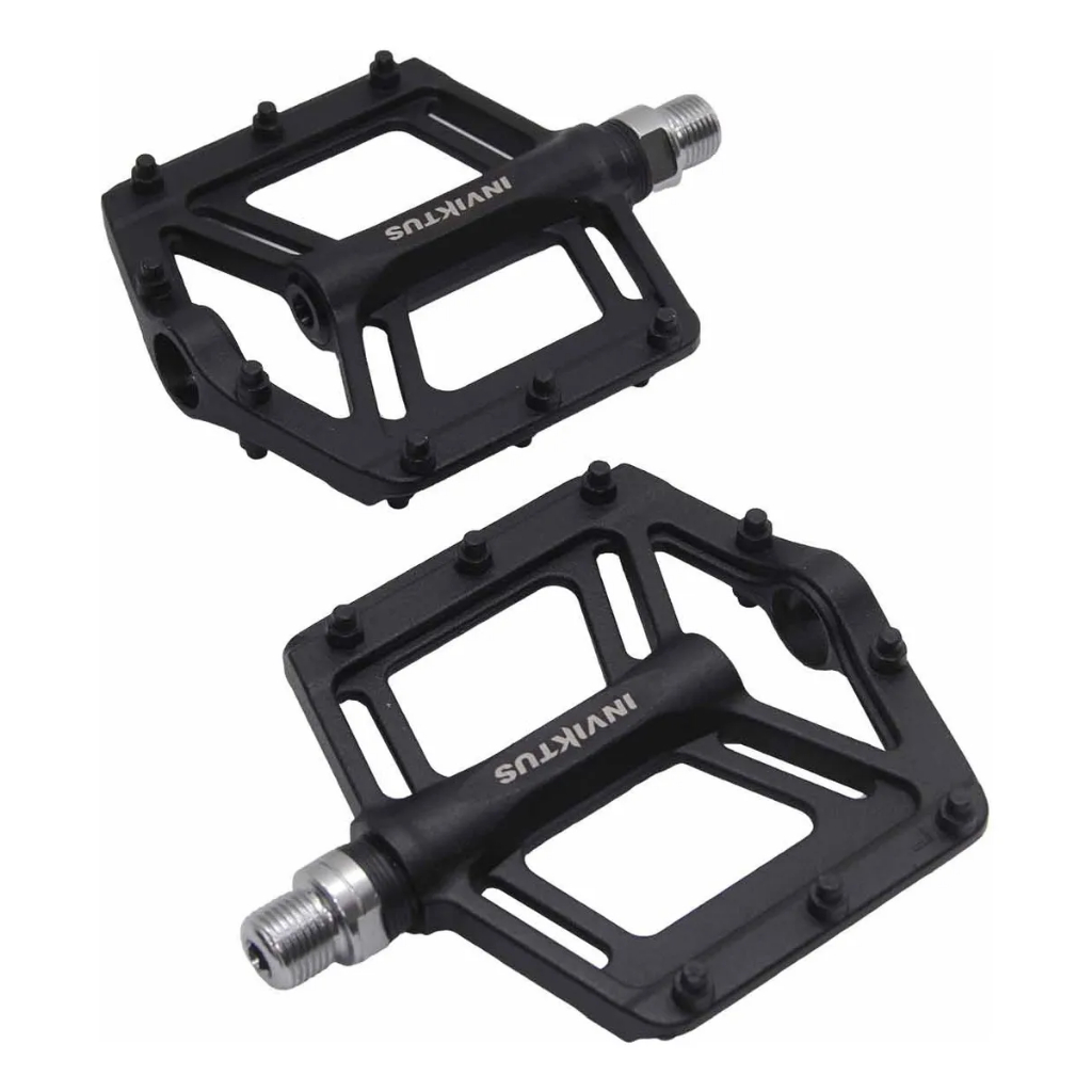 Pedal Plataforma Par Bike Mtb Com Rolamento 9/16 Alumínio Inviktus