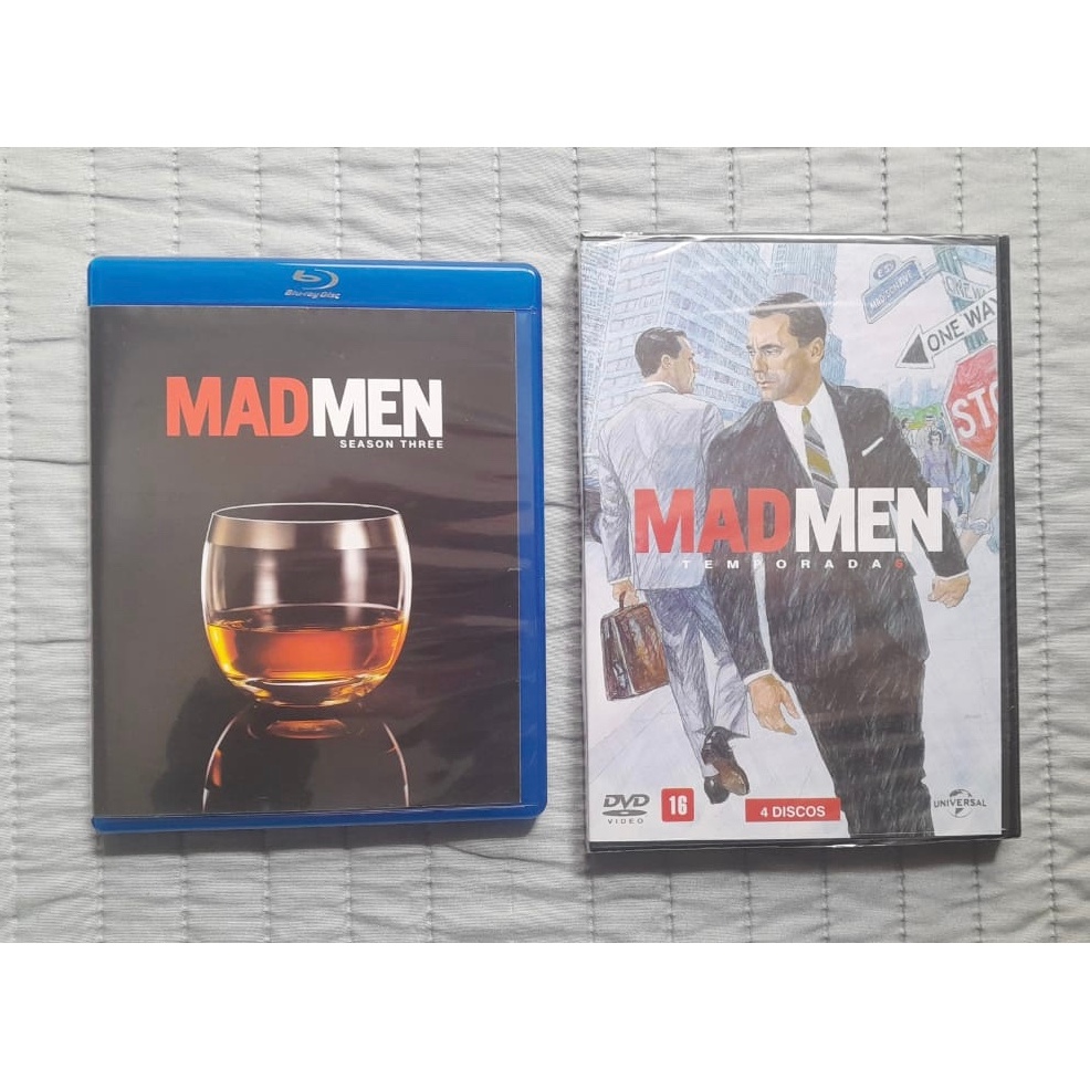 mad men - 3 e 6 temporadas (bluray + dvd)