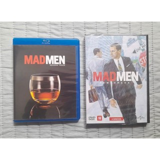 mad men - 3 e 6 temporadas (bluray + dvd)