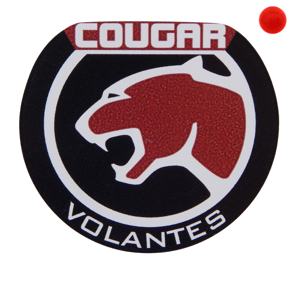 Adesivo 54mm Logo Volantes Cougar Antigos Anos 70 80 90 2000
