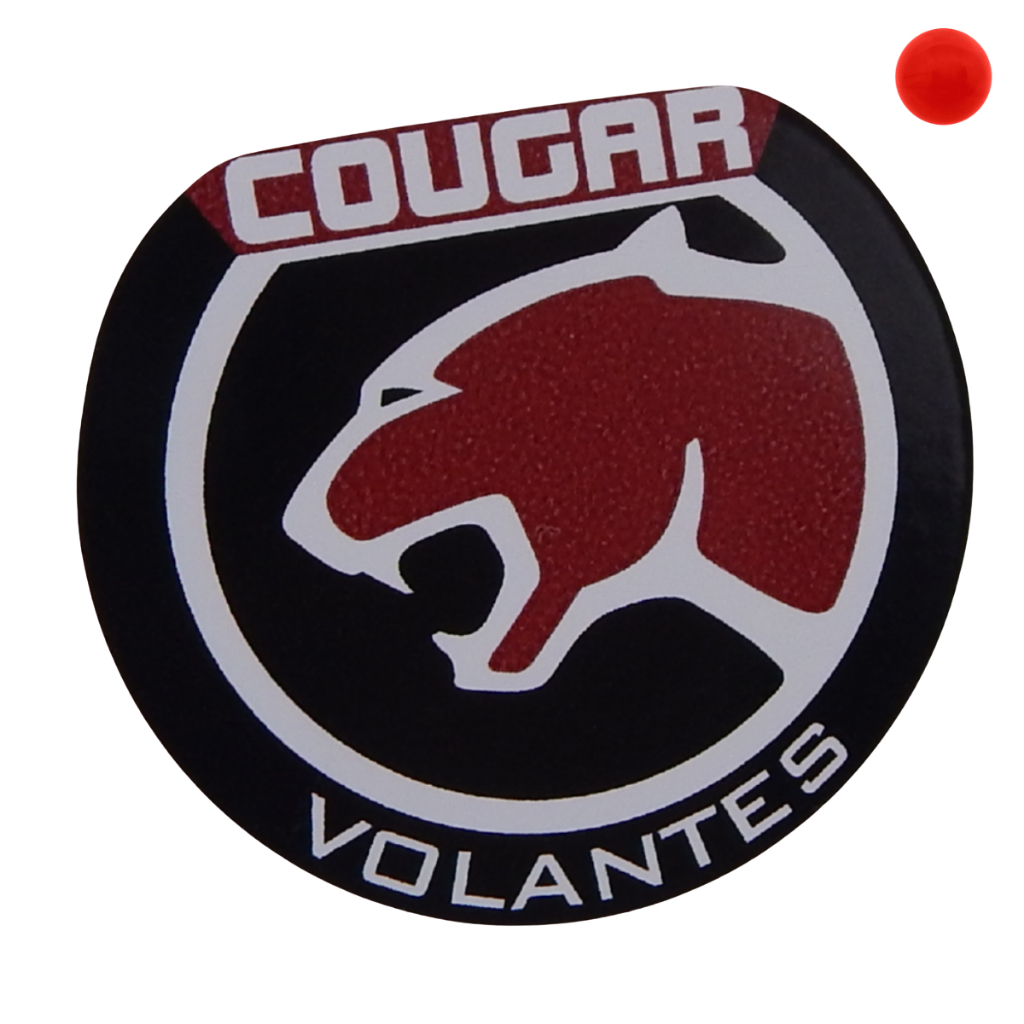Adesivo 54mm Logo Volantes Cougar Antigos Anos 70 80 90 2000 6