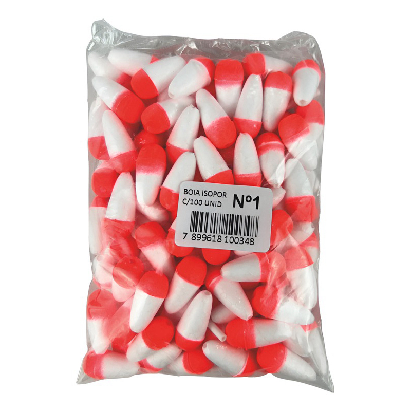 Boia Isopor Pacote Pesca N°0 a 5 Com 100 Unidades em Oferta na Shopee