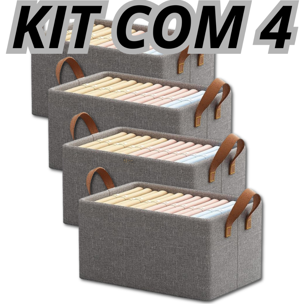 Kit 1 a 4 Organizador De Calça Jeans/Organizador De Guarda Roupa Arrumados/Separador De Roupa