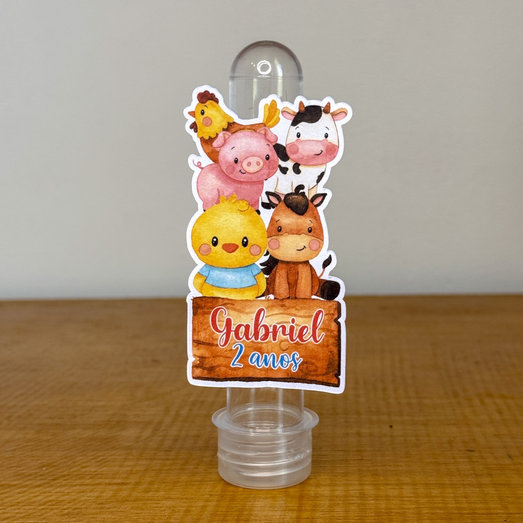 Kit Apliques para Tubete Personalizados FAZENDINHA Lembrancinha Festa Aniversário