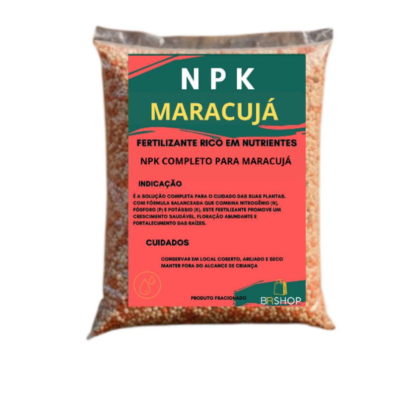 Adubo Fertilizante para MARACUJÁ NPK + Micronutrientes Frutifocação e Crescimento 1kg em Oferta na Shopee