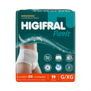 Fralda Geriátrica Pôs Parto 8 un Higifral Roupa Intima com Alta Absorção em Oferta na Shopee