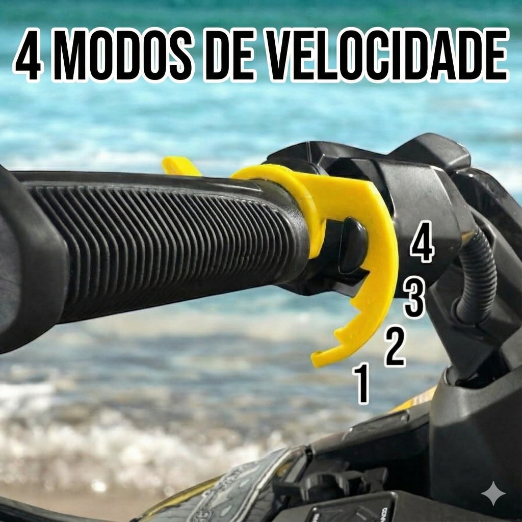 Trava Acelerador Jet Ski Piloto Automático Universal - Descanso de Dedo (Sea-Doo / Yamaha)