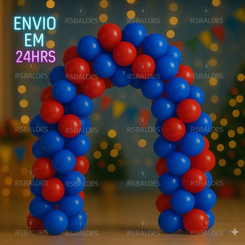 Kit 100 Balões Bexiga Látex 6.5 Vermelho Azul Royal Decoração Festa Enfeites Aniversário Eventos em Oferta na Shopee