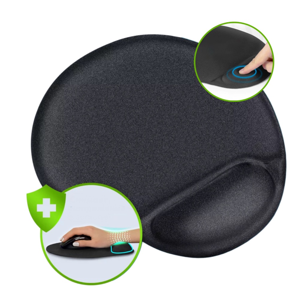 Mousepad Ergonômico Confortavel Mouse Nr17 Neoprene Cor Preto Para mouse pad em Oferta na Shopee