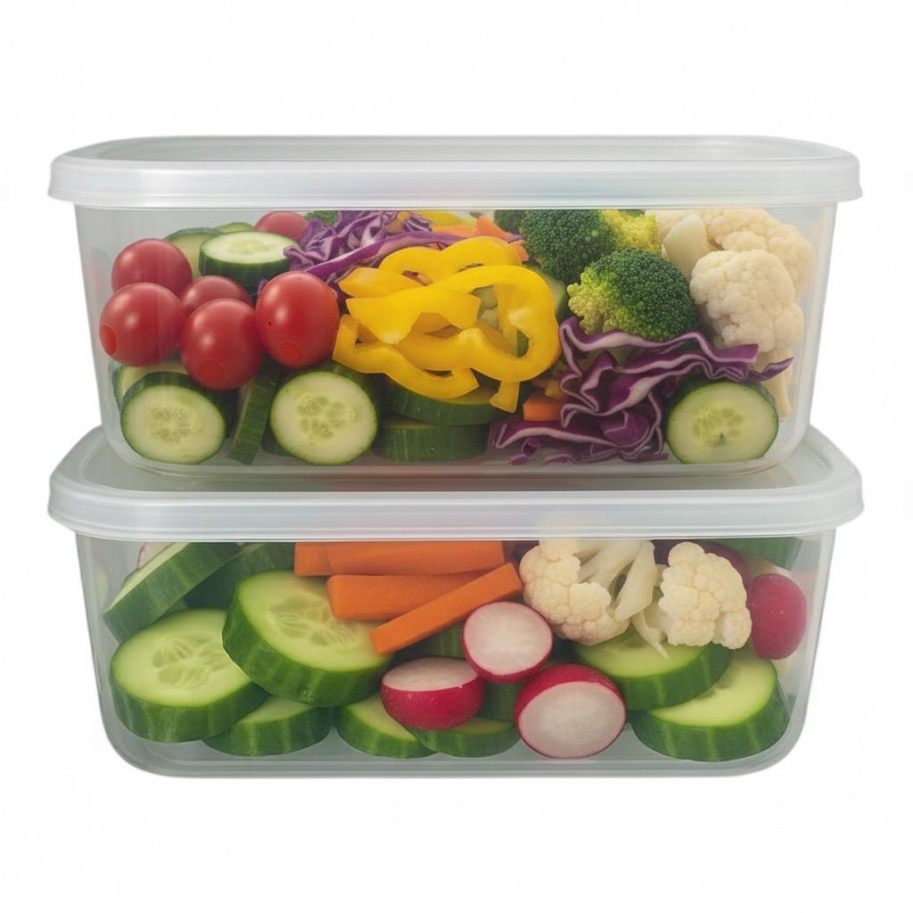 Kit 2 Pote, 4 litros Tupperware, Saladeira Organizador Geladeira Plástico Transparente Armazenamento em Oferta na Shopee