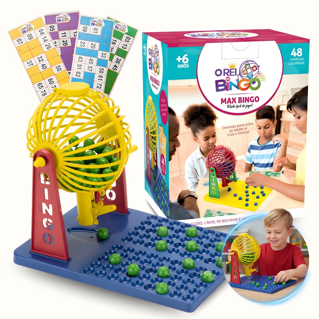 Brinquedo Infantil Bingo Com ou Sem Globo