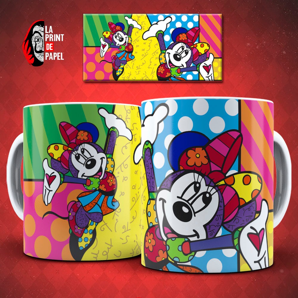 Caneca Personalizada Disney Color Personagens Disney Colorida Presente Criativo Café Chá 325 ml