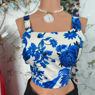Cropped Feminino blusasCOM BOJO ESTAMPADO . MODA FEMININA VERÃO 2026