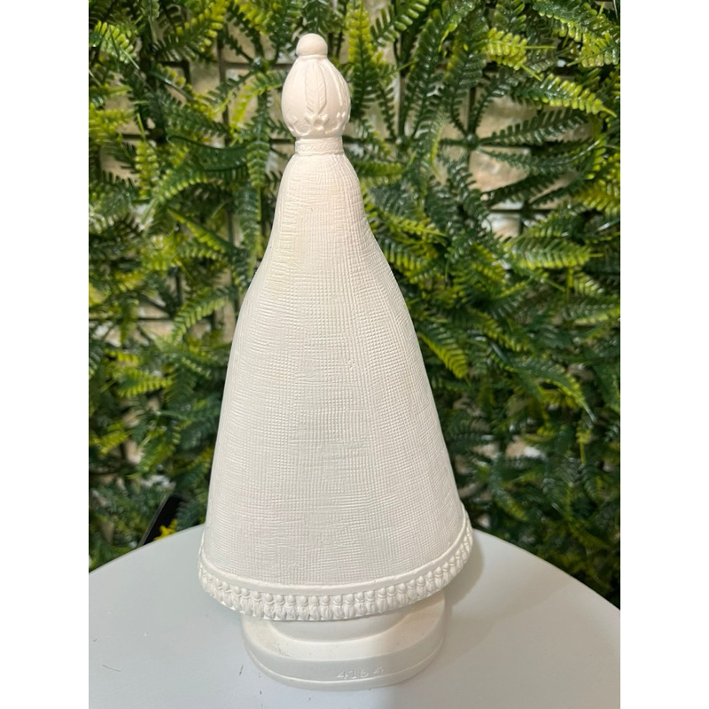 Imagem Nossa Senhora Aparecida Manto Liso 20cm- Gesso Cru n7 — imagem 2 de 2