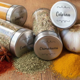 36 Etiquetas Adesiva para Potes de Condimentos Temperos Mantimentos 3,8x3,8cm em Oferta na Shopee