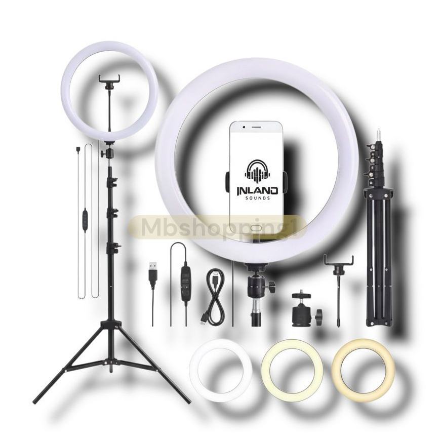 Ring Light Iluminador Polegadas 10 com Tripé Profissional Led Selfie para Celular Profission Premium