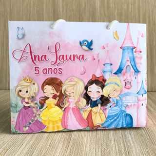 SACOLINHA PERSONALIZADA PRINCESAS E PRINCIPES CUTE | PEGUE E MONTE | Surpresa | Lembrancinha | FESTA em Oferta na Shopee