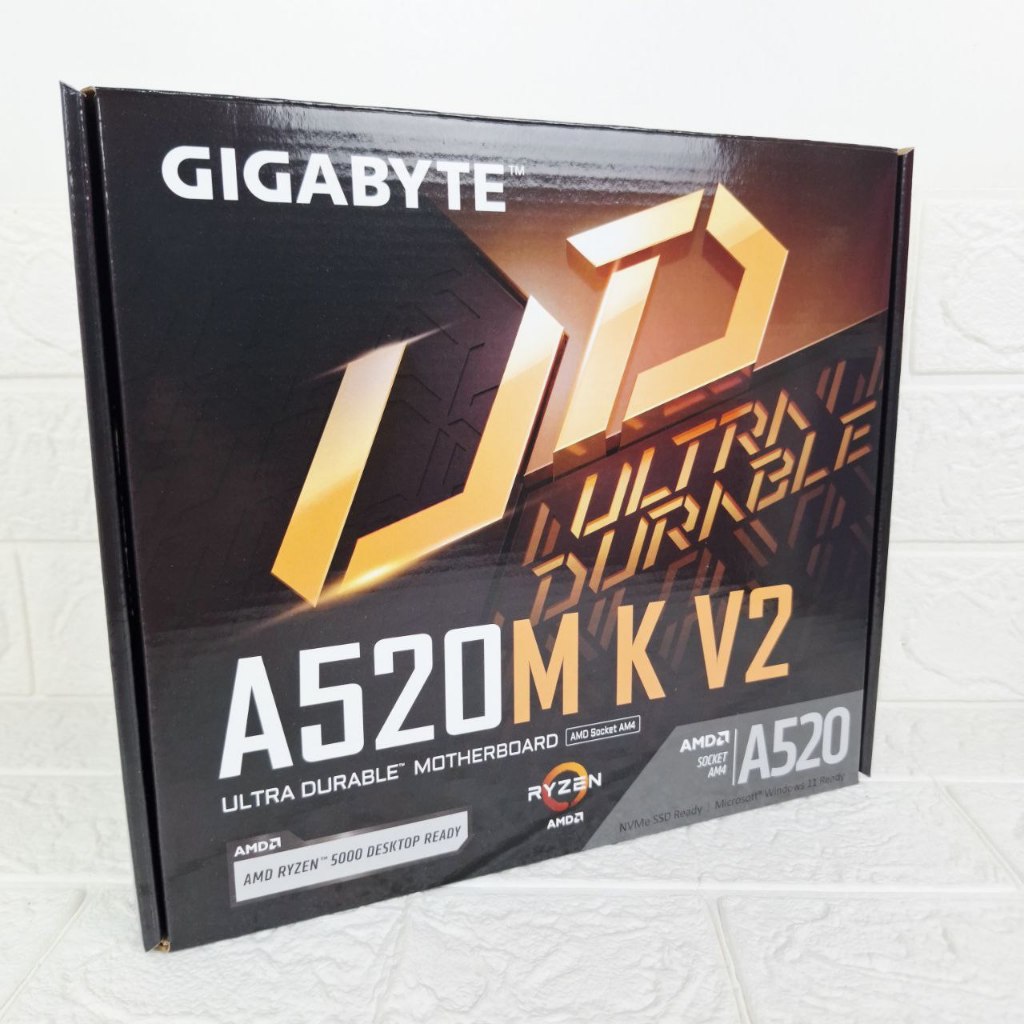 Placa-mãe AMD A520M K V2 DDR4 m-ATX AM4 Gigabyte MB