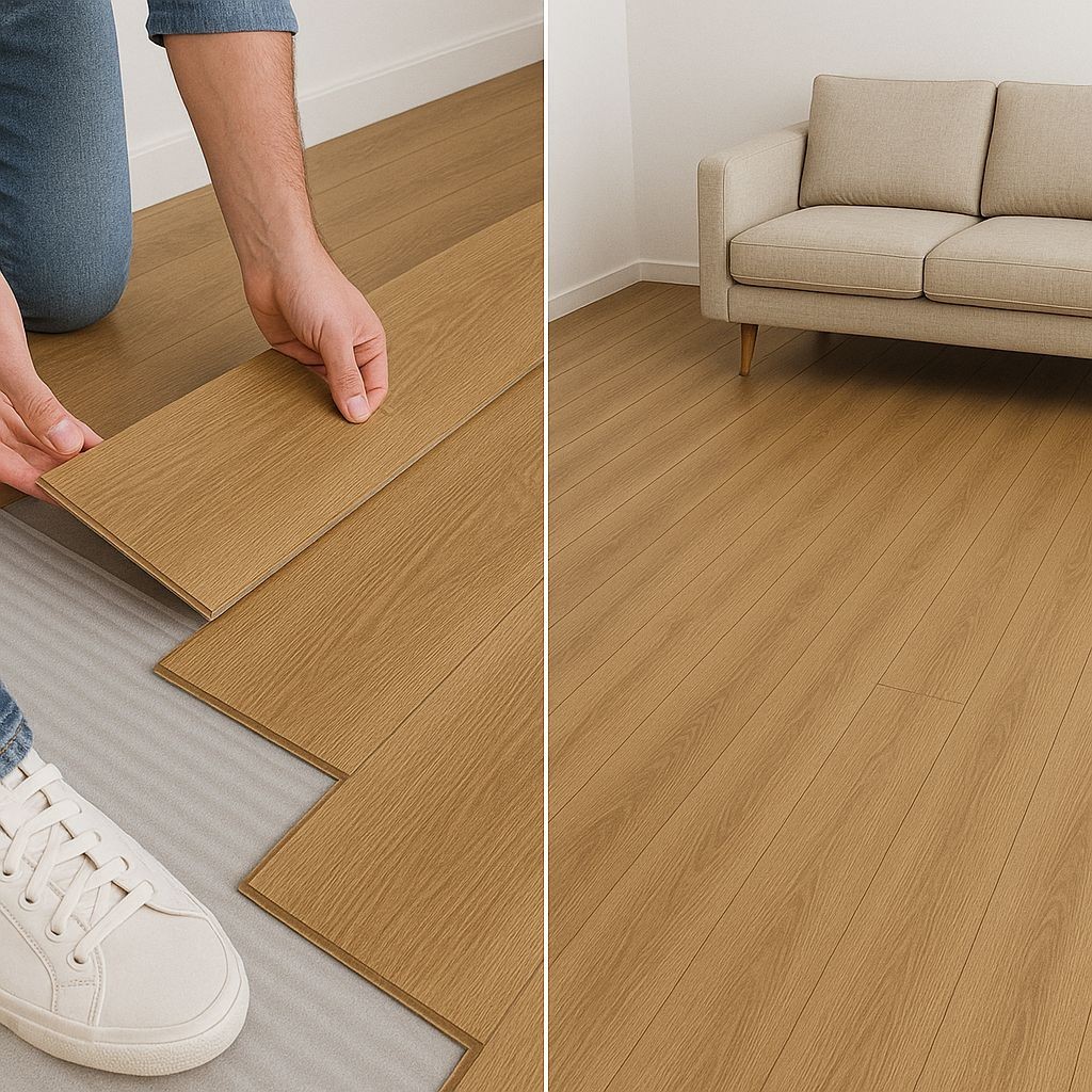 KIT 10 Até 50 Piso Madeira MDF 90x20 Decorativo Efeito Amadeirado Fácil Instalação Ambiente