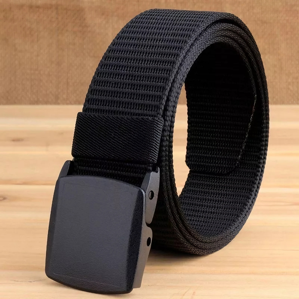 Moda Cinto Largo Masculino Nylon Fivela de Plástico Entrega rápida, Uso Diário e Esporte
