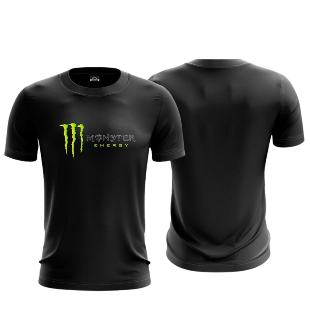 Camiseta Dry Fit Original Masculina Monster Energy  Blusa Leve Ant-Suor P/ Treino Academia Esportes em Oferta na Shopee