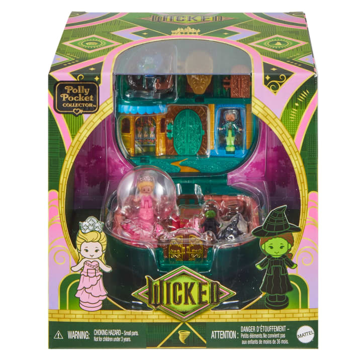 Polly Pocket Bonecas Estojo de Colecionador Wicked com Chapéu e Acessórios Mattel Jfv04 em Oferta na Shopee