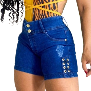 Short Jeans Feminino bermuda destroyed Jeans Premium