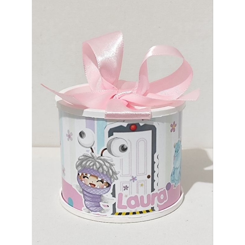 Tubolatas Personalizadas 5x6  MONSTROS SA- BOO - Lembrancinha Maternidade/Festa Infantil/ Chá de bebê - DIVERSOS TEMAS