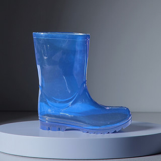 Galocha Botinha Transparente Com Glitter Infantil Meninos e Meninas Para Chuva