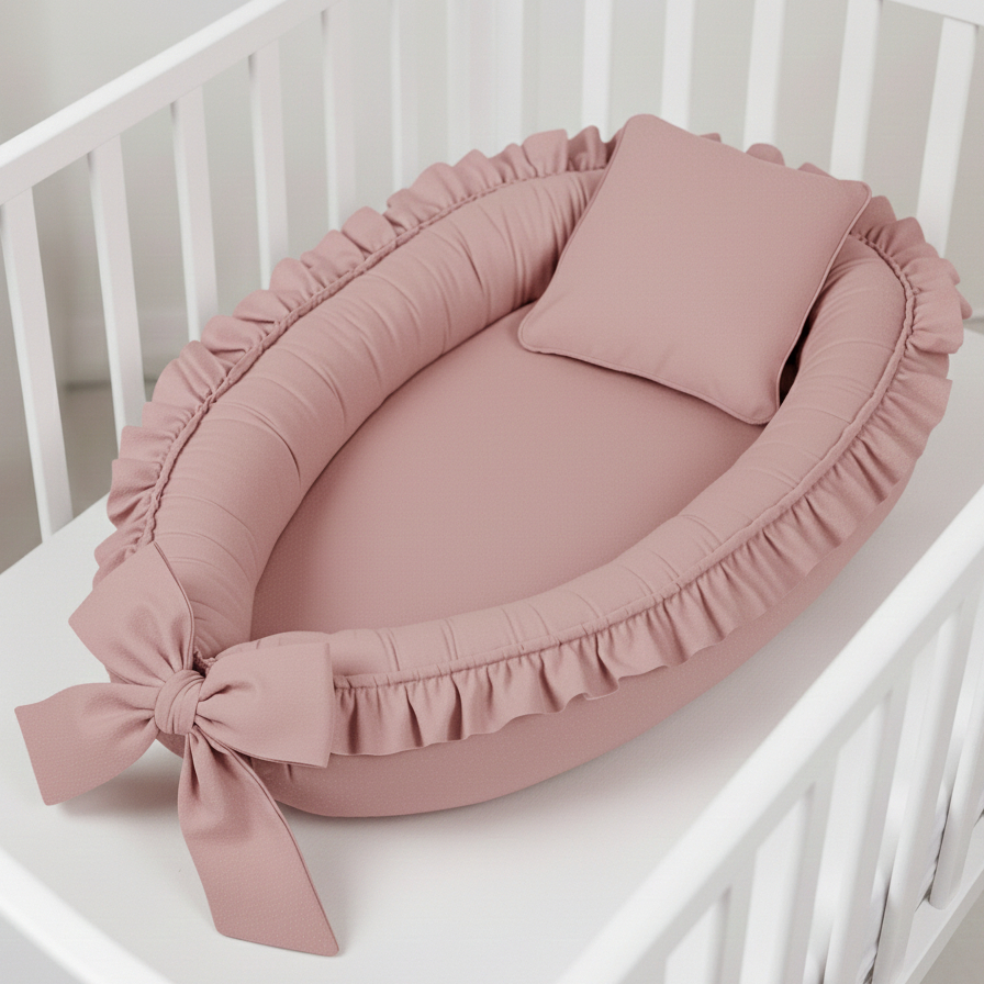 Ninho Redutor de Berço Com Babados Decorativo Percal 200 Fios 100% Algodão Recém Nascido Grande em Oferta na Shopee