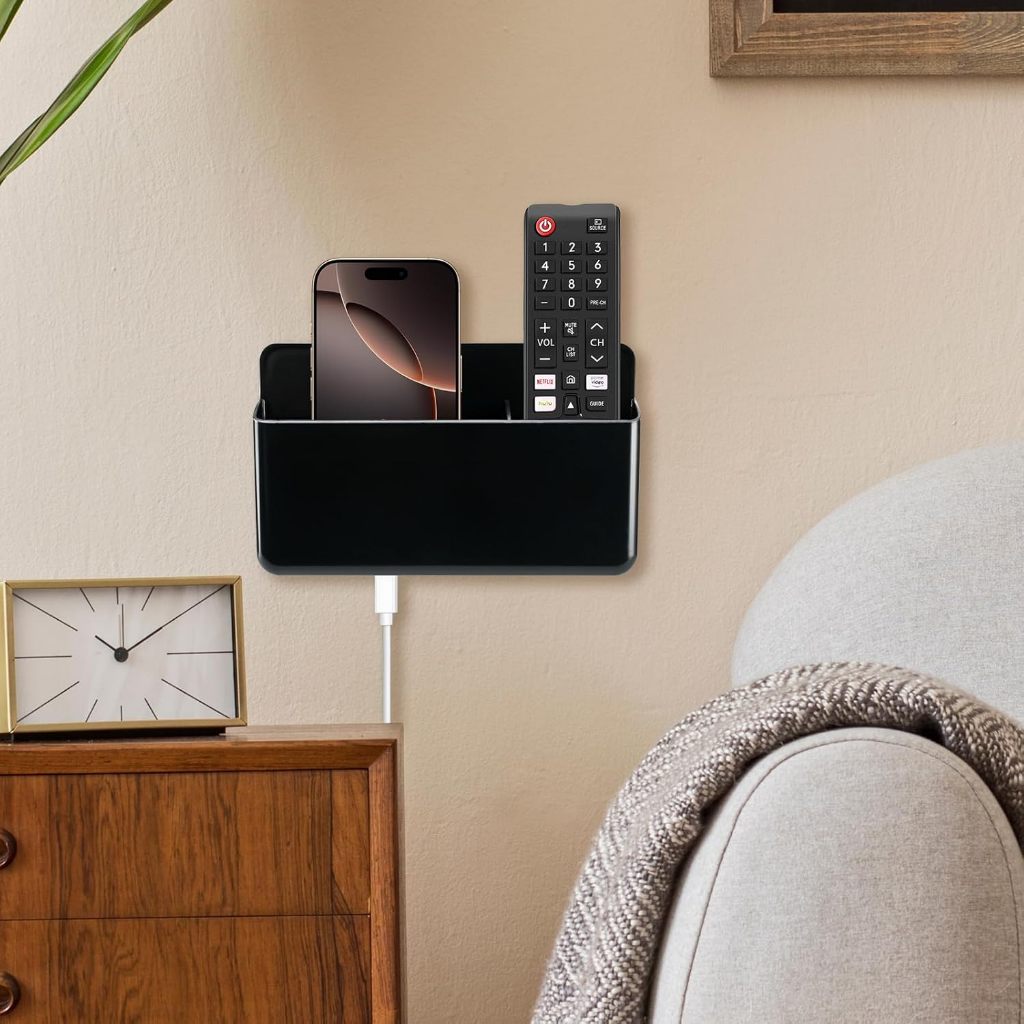 Suporte de Parede para 3 Controles - Universal para TV, Ar Condicionado e Ventilador