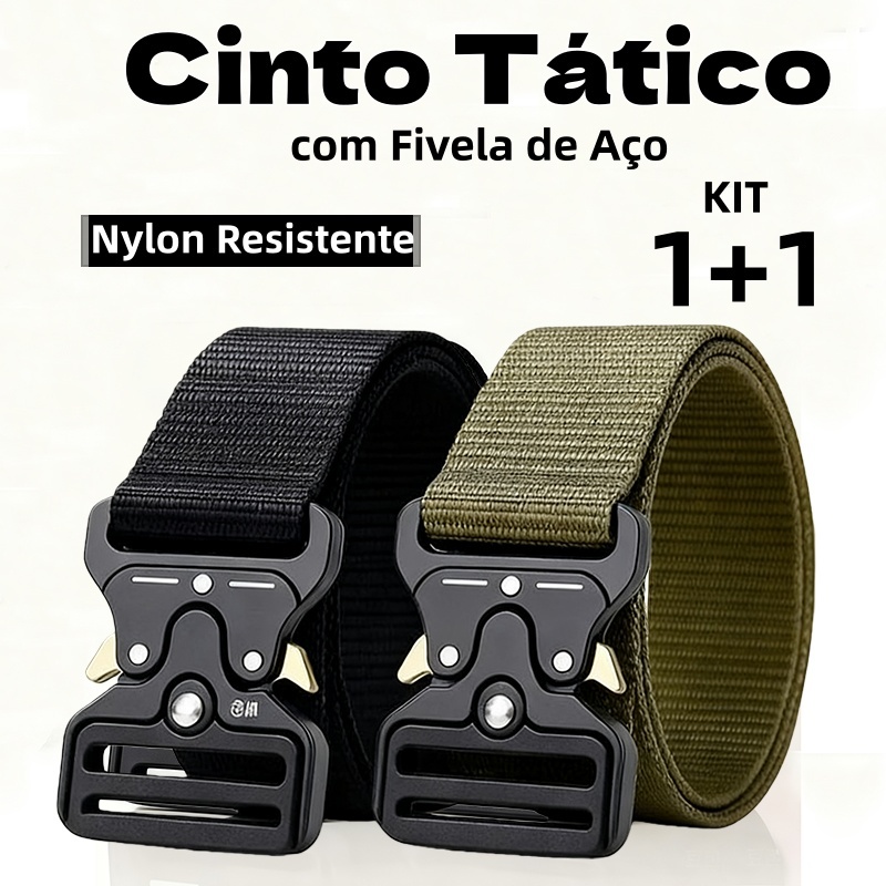 Cinto Tático Simples | Cinto Casual para Ar Livre | Com Fivela Automática | Para Calças Jeans | Acessório Unissex em Oferta na Shopee