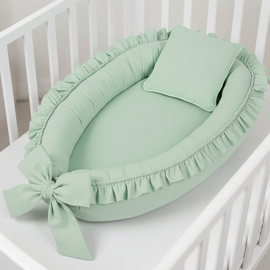 Ninho Redutor de Berço com Babado Decorativo Percal 200 Fios 100% Algodão Grande Menino Menina em Oferta na Shopee