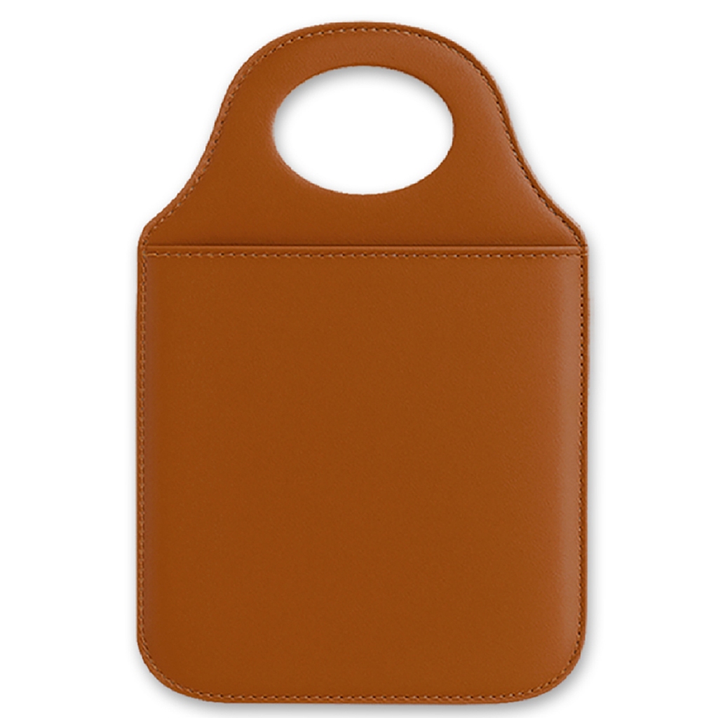 Bolsa Organizadora Lixo de Carro em Couro com Costura Reforçada Acessório Organizador Veicular