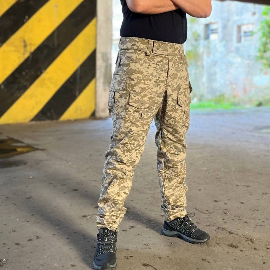 Calça Cargo Tática Camping Acampamento Trilha Bushcraft reforçada confortável respirável Camuflada