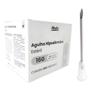 Agulha Branca 40x16 Calibre Grosso 16g Cx 100 0 Ml em Oferta na Shopee