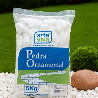 Pedra Seixo Branco Dolomita 5 kg Decoração Para Jardim Vaso Paisagismo Drenagem 5kg 10kg 15kg E 20kg em Oferta na Shopee