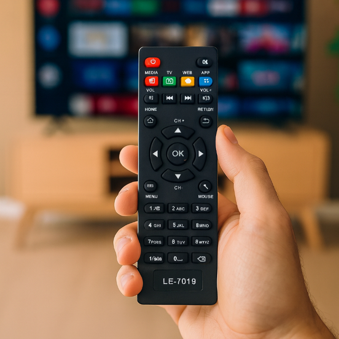 Controle Remoto Para Tv Box Botões Inteligentes Aparelho