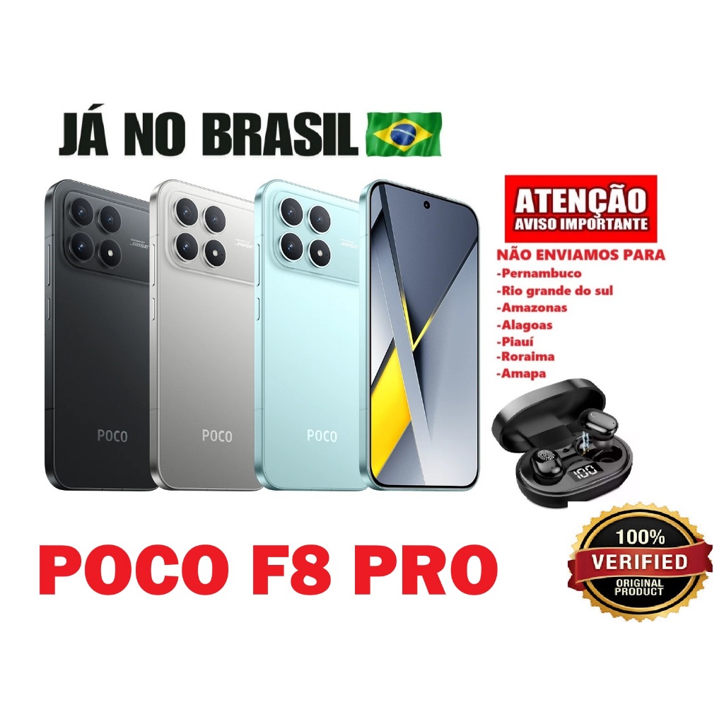 XIAOMI POCO F8 PRO 512 GB 12 RAM VERSÃO GLOBAL NFC PRONTA ENTREGA