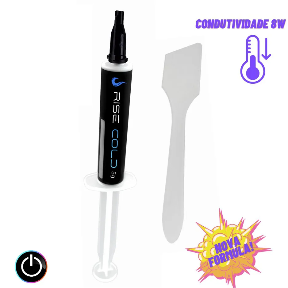 Pasta Térmica Rise Mode Silver Cold, 5g, Cinza - RM-TG-01-CLD