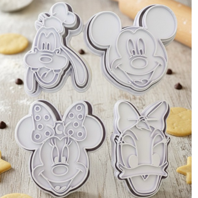 Cortador Biscoito Molde Forma Mickey Carimbo de Massa para Pasta pasta Americana