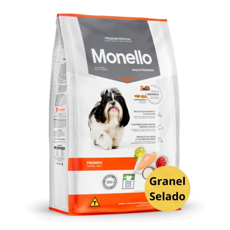 Ração Monello Raças Pequenas Frango + Nuggets Recheados – A Granel – 1kg ou 3kg | Original e Fresca