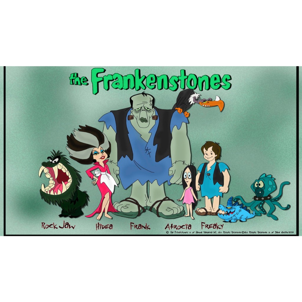 Quadro os Gárgulas Gruesome The Frankenstones Flintstones
