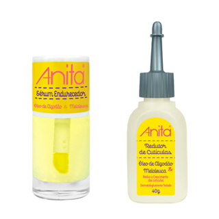 Kit Tratamento Anita - Serum Endurecedor + Redutor de Cutículas Algodão e Melaleuca em Oferta na Shopee