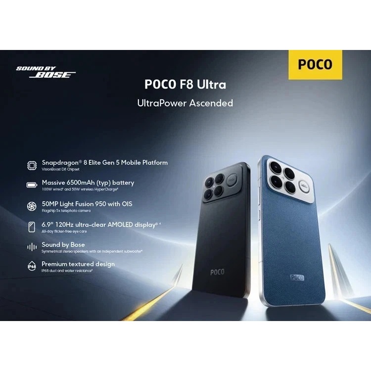 XIAOMI POCO F8 ULTRA 512 GB 16 RAM 5G VERSÃO GLOBAL