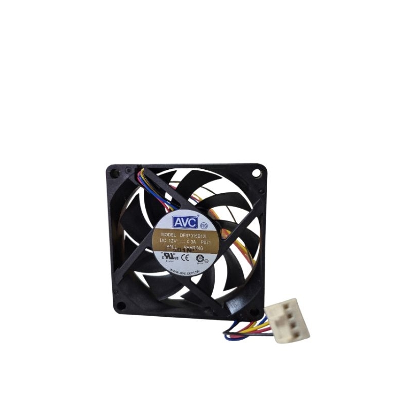 cooler ventoinha AVC 12v 0.3 A 70x70x15mm 4 fios