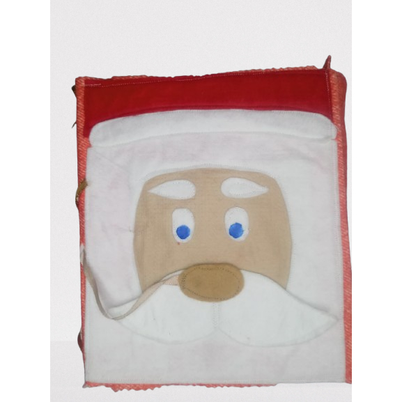 Livro sensorial didático em feltro Natal encantado.