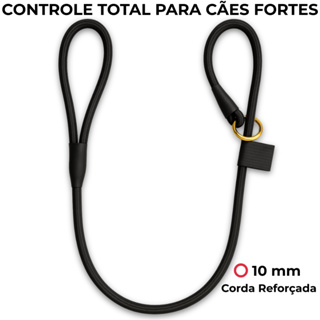Guia Unificada Adestramento Cachorro Coleira Nylon Reforçado Preta Cães Profissional em Oferta na Shopee